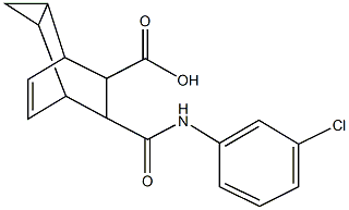 7-[(3-chloroanilino)carbonyl]tricyclo[3.2.2.0~2,4~]non-8-ene-6-carboxylic acid Structure