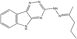 2-pentanone 5H-[1,2,4]triazino[5,6-b]indol-3-ylhydrazone Structure