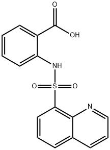 2-[(8-quinolinylsulfonyl)amino]benzoic acid Structure