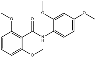 N-(2,4-dimethoxyphenyl)-2,6-dimethoxybenzamide,324046-58-4,结构式