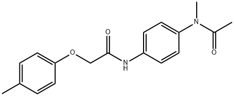 N-{4-[acetyl(methyl)amino]phenyl}-2-(4-methylphenoxy)acetamide Structure