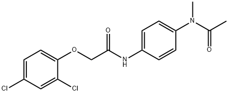 N-{4-[acetyl(methyl)amino]phenyl}-2-(2,4-dichlorophenoxy)acetamide Structure
