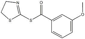 S-(4,5-dihydro-1,3-thiazol-2-yl) 3-methoxybenzenecarbothioate Structure