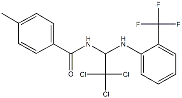 324068-68-0 4-methyl-N-{2,2,2-trichloro-1-[2-(trifluoromethyl)anilino]ethyl}benzamide