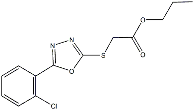 324538-22-9 propyl {[5-(2-chlorophenyl)-1,3,4-oxadiazol-2-yl]sulfanyl}acetate