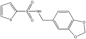 N-(1,3-benzodioxol-5-ylmethyl)-2-thiophenesulfonamide Structure