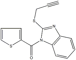 2-(2-propynylsulfanyl)-1-(2-thienylcarbonyl)-1H-benzimidazole 结构式