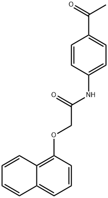 N-(4-acetylphenyl)-2-(1-naphthyloxy)acetamide Structure