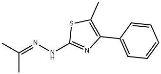 acetone (5-methyl-4-phenyl-1,3-thiazol-2-yl)hydrazone Struktur