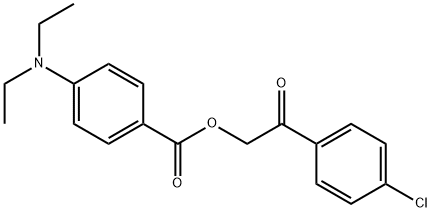 2-(4-chlorophenyl)-2-oxoethyl 4-(diethylamino)benzoate Structure