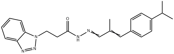 326001-97-2 3-(1H-1,2,3-benzotriazol-1-yl)-N'-[3-(4-isopropylphenyl)-2-methyl-2-propenylidene]propanohydrazide