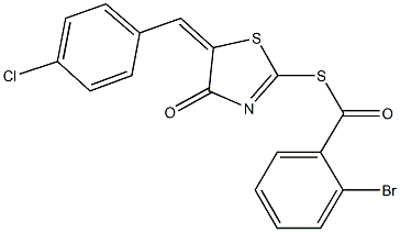326019-57-2 S-[5-(4-chlorobenzylidene)-4-oxo-4,5-dihydro-1,3-thiazol-2-yl] 2-bromobenzenecarbothioate