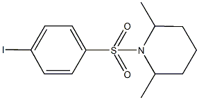 1-[(4-iodophenyl)sulfonyl]-2,6-dimethylpiperidine 结构式