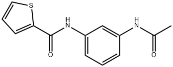N-[3-(acetylamino)phenyl]thiophene-2-carboxamide 结构式