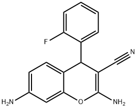 2,7-diamino-4-(2-fluorophenyl)-4H-chromene-3-carbonitrile|