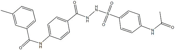 327066-44-4 N-{4-[(2-{[4-(acetylamino)phenyl]sulfonyl}hydrazino)carbonyl]phenyl}-3-methylbenzamide