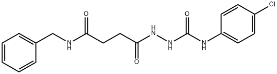 2-[4-(benzylamino)-4-oxobutanoyl]-N-(4-chlorophenyl)hydrazinecarboxamide,327069-91-0,结构式