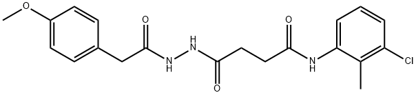 327070-38-2 N-(3-chloro-2-methylphenyl)-4-{2-[(4-methoxyphenyl)acetyl]hydrazino}-4-oxobutanamide
