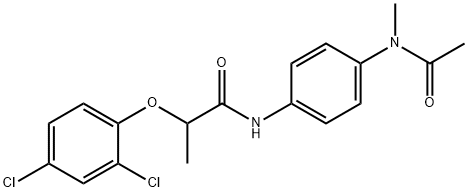 N-{4-[acetyl(methyl)amino]phenyl}-2-(2,4-dichlorophenoxy)propanamide Structure