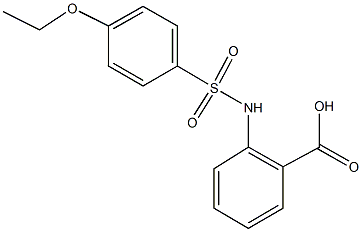 2-((4-乙氧基苯基)磺酰胺基)苯甲酸 结构式