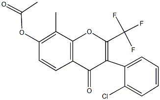 328020-00-4 3-(2-chlorophenyl)-8-methyl-4-oxo-2-(trifluoromethyl)-4H-chromen-7-yl acetate