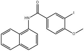 3-iodo-4-methoxy-N-(1-naphthyl)benzamide 结构式
