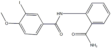 N-[2-(aminocarbonyl)phenyl]-3-iodo-4-methoxybenzamide Struktur