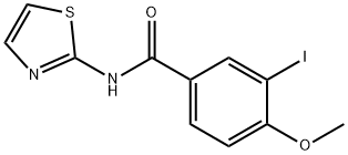 3-iodo-4-methoxy-N-(1,3-thiazol-2-yl)benzamide 化学構造式