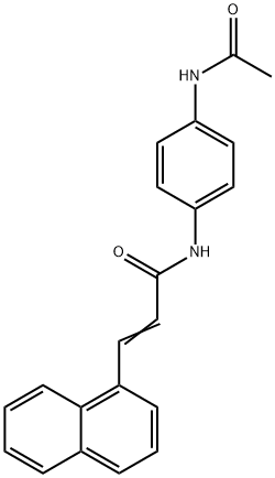 N-[4-(acetylamino)phenyl]-3-(1-naphthyl)acrylamide Struktur