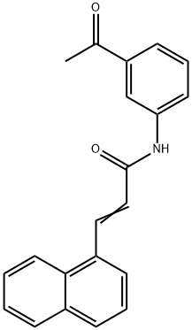 N-(3-acetylphenyl)-3-(1-naphthyl)acrylamide Struktur