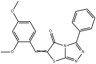 328090-40-0 6-(2,4-dimethoxybenzylidene)-3-phenyl[1,3]thiazolo[2,3-c][1,2,4]triazol-5(6H)-one
