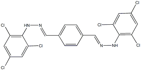 terephthalaldehyde bis[(2,4,6-trichlorophenyl)hydrazone] Structure