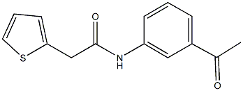 N-(3-acetylphenyl)-2-(2-thienyl)acetamide Structure