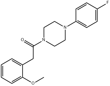1-(4-fluorophenyl)-4-[(2-methoxyphenyl)acetyl]piperazine Structure