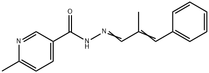 6-methyl-N'-(2-methyl-3-phenyl-2-propenylidene)nicotinohydrazide,328542-53-6,结构式