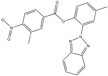 2-(2H-1,2,3-benzotriazol-2-yl)-4-methylphenyl 4-nitro-3-methylbenzoate Structure
