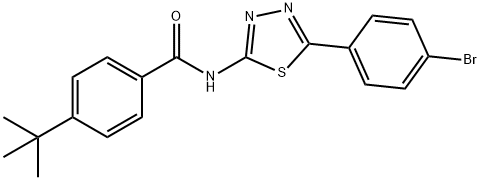 328561-04-2 N-[5-(4-bromophenyl)-1,3,4-thiadiazol-2-yl]-4-tert-butylbenzamide