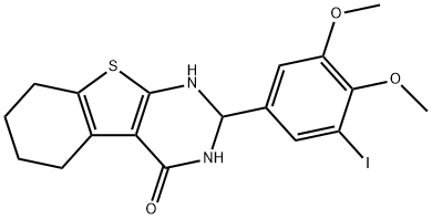 328910-80-1 2-(3-iodo-4,5-dimethoxyphenyl)-2,3,5,6,7,8-hexahydro[1]benzothieno[2,3-d]pyrimidin-4(1H)-one