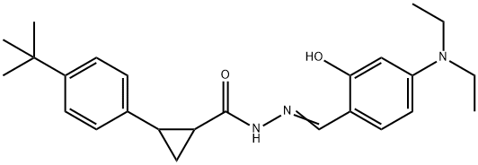 2-(4-tert-butylphenyl)-N'-[4-(diethylamino)-2-hydroxybenzylidene]cyclopropanecarbohydrazide|