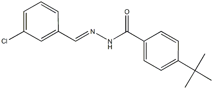 4-tert-butyl-N'-(3-chlorobenzylidene)benzohydrazide Structure