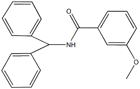 N-benzhydryl-3-methoxybenzamide Struktur