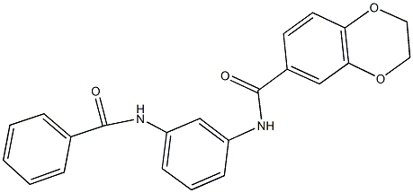 328958-21-0 N-[3-(benzoylamino)phenyl]-2,3-dihydro-1,4-benzodioxine-6-carboxamide