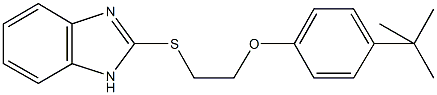 2-(1H-benzimidazol-2-ylsulfanyl)ethyl 4-tert-butylphenyl ether Structure