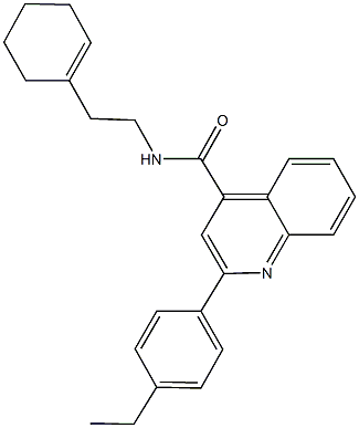 329043-41-6 N-[2-(1-cyclohexen-1-yl)ethyl]-2-(4-ethylphenyl)-4-quinolinecarboxamide