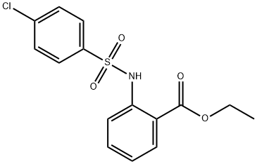 ethyl 2-{[(4-chlorophenyl)sulfonyl]amino}benzoate Structure