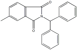 2-benzhydryl-5-methyl-1H-isoindole-1,3(2H)-dione Structure