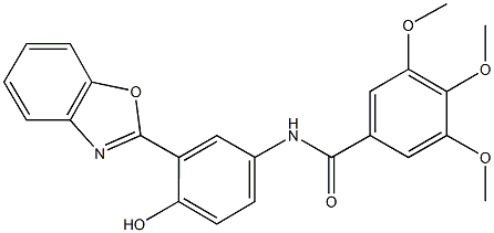 329198-07-4 N-[3-(1,3-benzoxazol-2-yl)-4-hydroxyphenyl]-3,4,5-trimethoxybenzamide