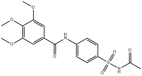 N-{4-[(acetylamino)sulfonyl]phenyl}-3,4,5-trimethoxybenzamide Structure