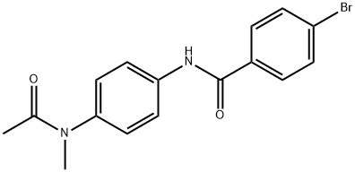 N-{4-[acetyl(methyl)amino]phenyl}-4-bromobenzamide Structure