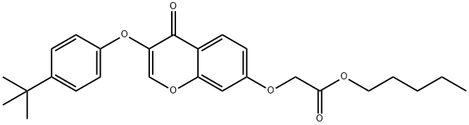 pentyl {[3-(4-tert-butylphenoxy)-4-oxo-4H-chromen-7-yl]oxy}acetate|
